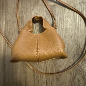 Polene numero neuf micro bag camel